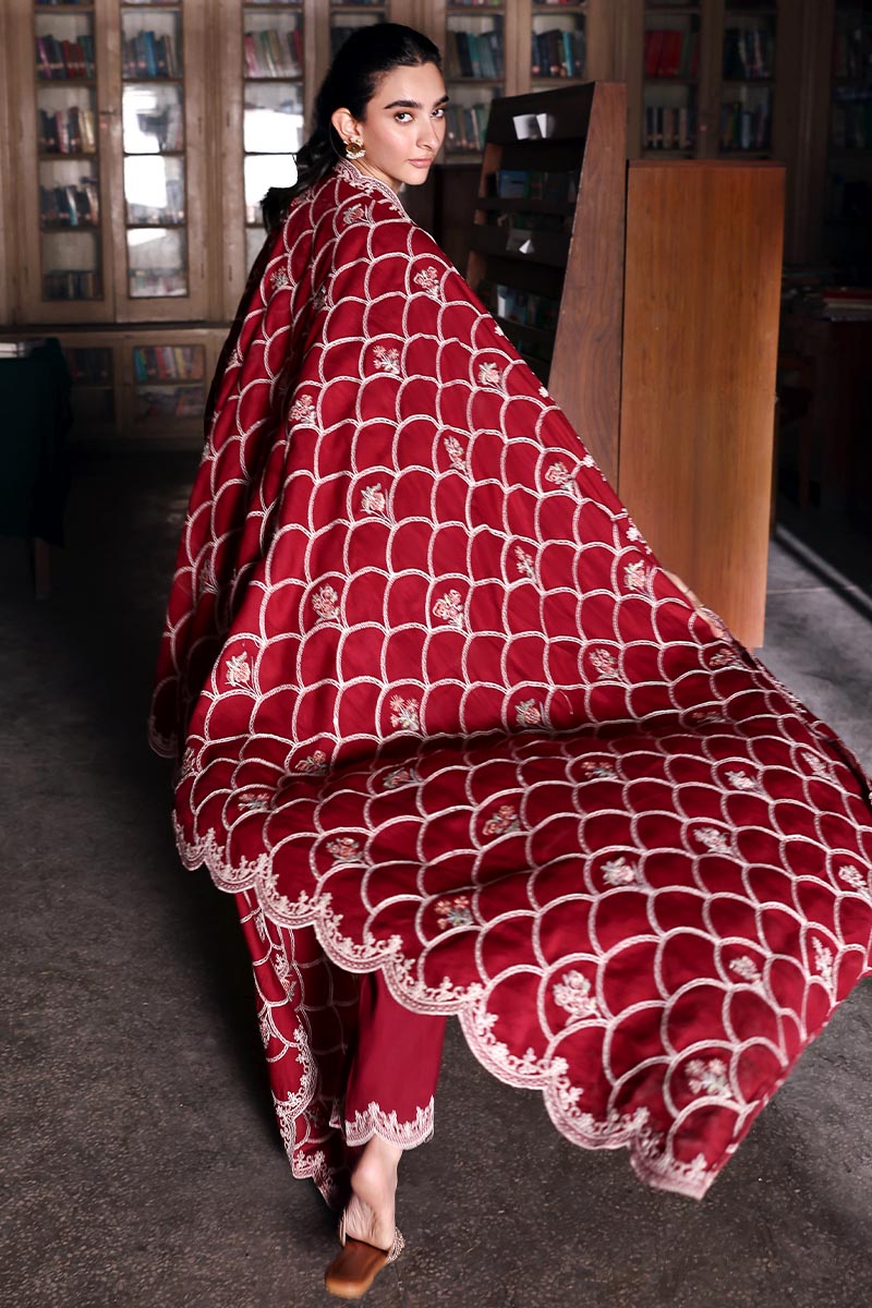 Cross Stitch | Khaddar Linen 25 | BERRY LUXE