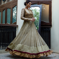 Wahajmkhan | Bahar Begum Formals | IVORY & MAROON BEGUM PESHWAS - Pakistani Clothes for women, in United Kingdom and United States