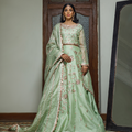 Wahajmkhan | Bahar Begum Formals | MINT BAHAR LEHNGA - Pakistani Clothes for women, in United Kingdom and United States