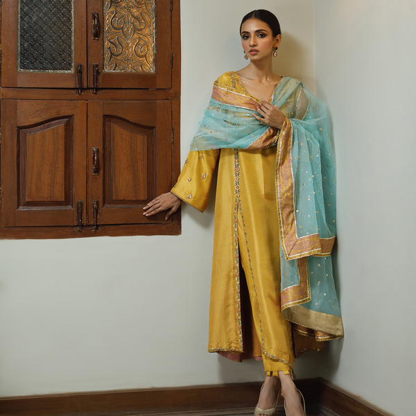 Wahajmkhan | Bahar Begum Formals | MUSTARD BEGUM JORA - Pakistani Clothes for women, in United Kingdom and United States