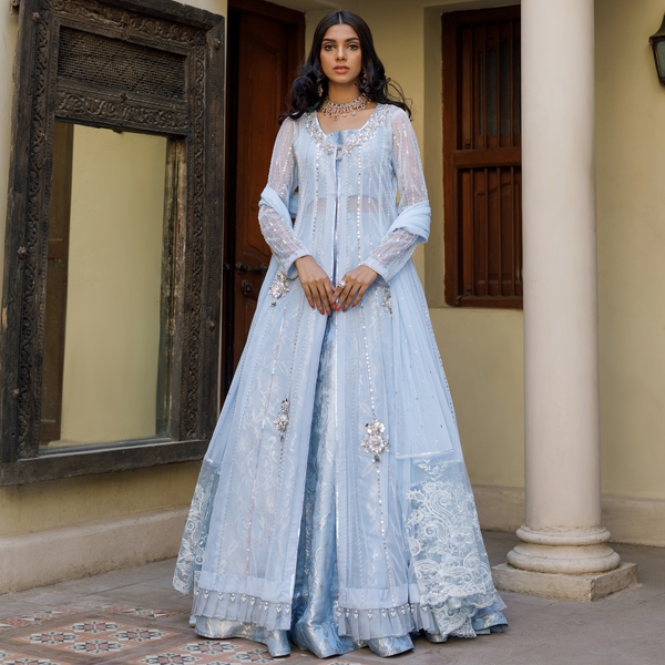 Wahajmkhan | Bahar Begum Formals | BABY BLUE BAHAR - Pakistani Clothes for women, in United Kingdom and United States