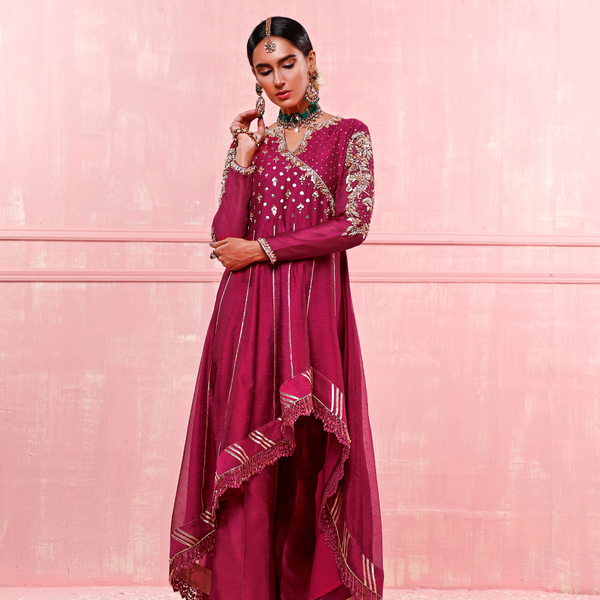 Wahajmkhan | Festive Fiesta Formals | MAGENTA MAGNIFICENCE - Pakistani Clothes for women, in United Kingdom and United States