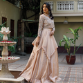 Wahajmkhan | Bahar Begum Formals | NUDE BIRD LEHNGA - Pakistani Clothes for women, in United Kingdom and United States