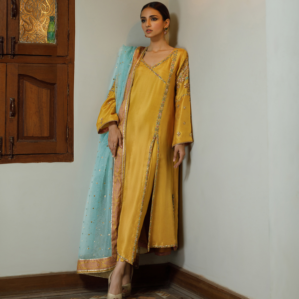 Wahajmkhan | Bahar Begum Formals | MUSTARD BEGUM JORA - Pakistani Clothes for women, in United Kingdom and United States