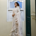 Wahajmkhan | Bahar Begum Formals | IVORY SARI PANTS - Pakistani Clothes for women, in United Kingdom and United States