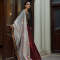 Wahajmkhan | Bahar Begum Formals | BLACK & MAROON BEGUM LEHNGA - Pakistani Clothes for women, in United Kingdom and United States