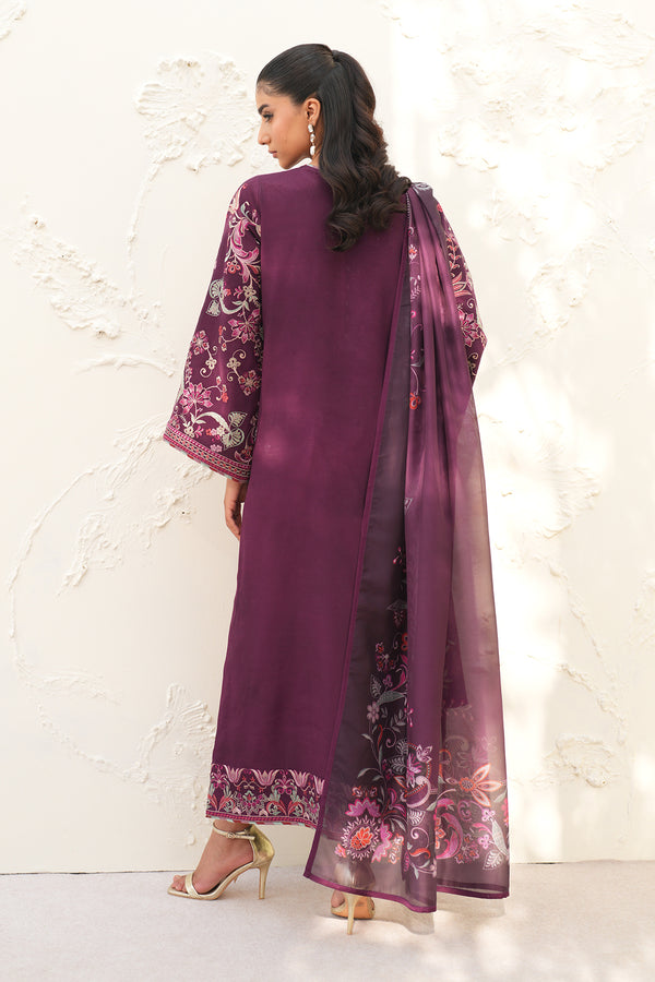 Baroque | Formals Collection | EMBROIDERED RAW SILK UF-4382