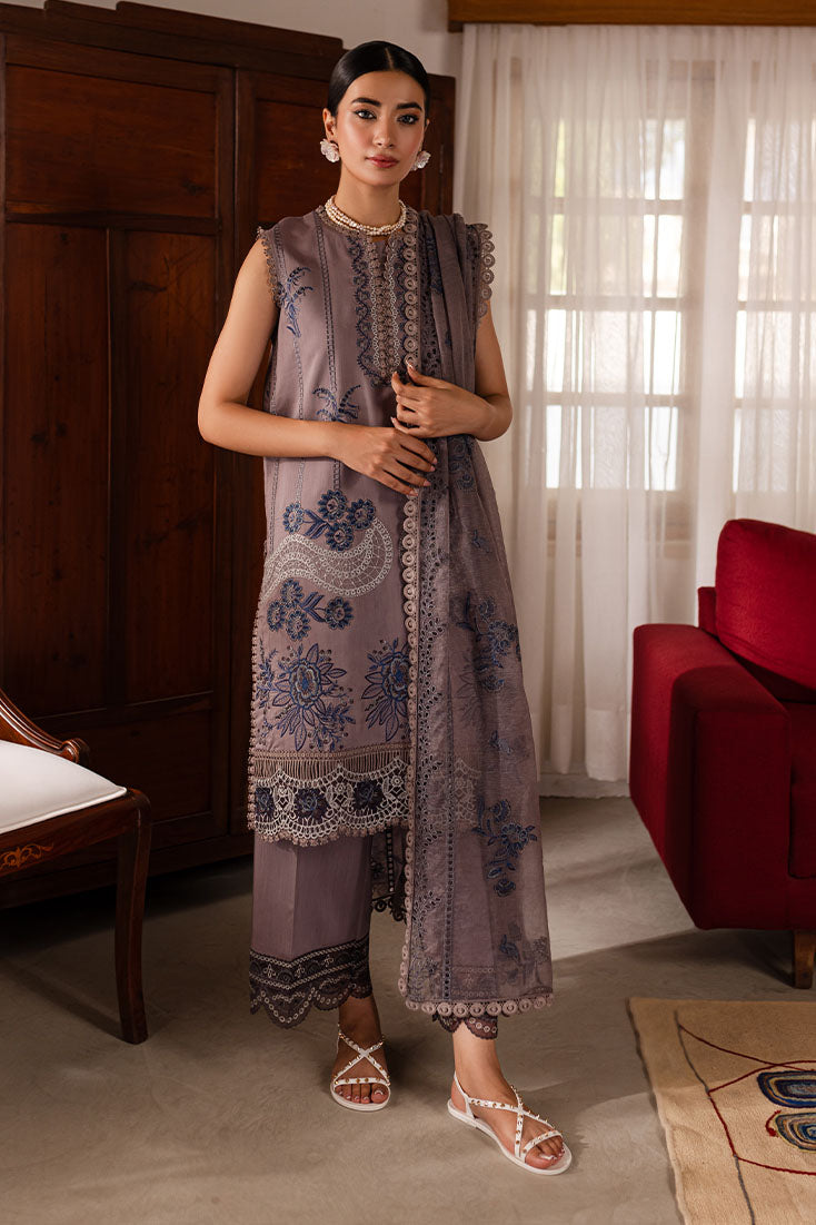 Marjjan | Aangan Embroidered Viscose |   PEV-22 B (GREY)