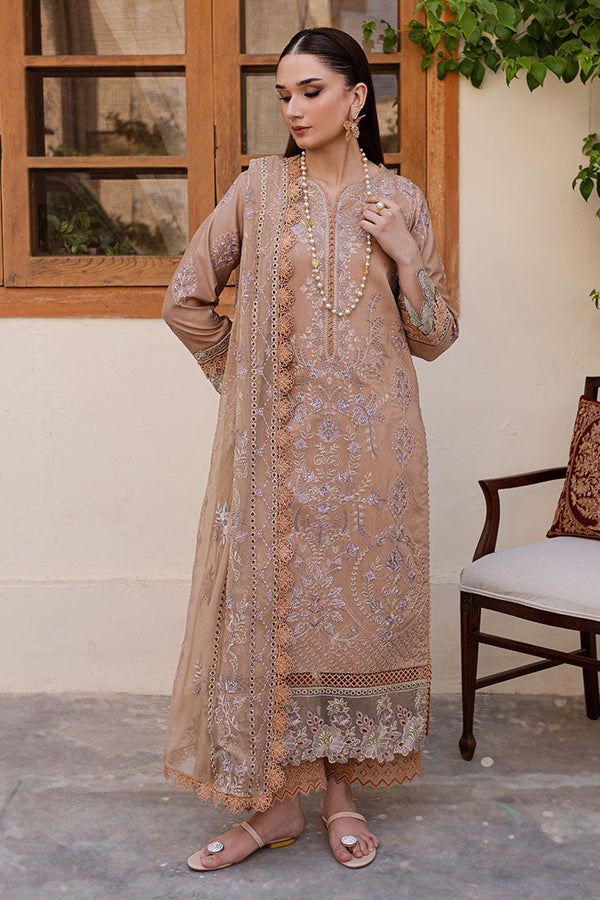 Marjjan | Aangan Embroidered Viscose |   PEV-20 A (SKIN)