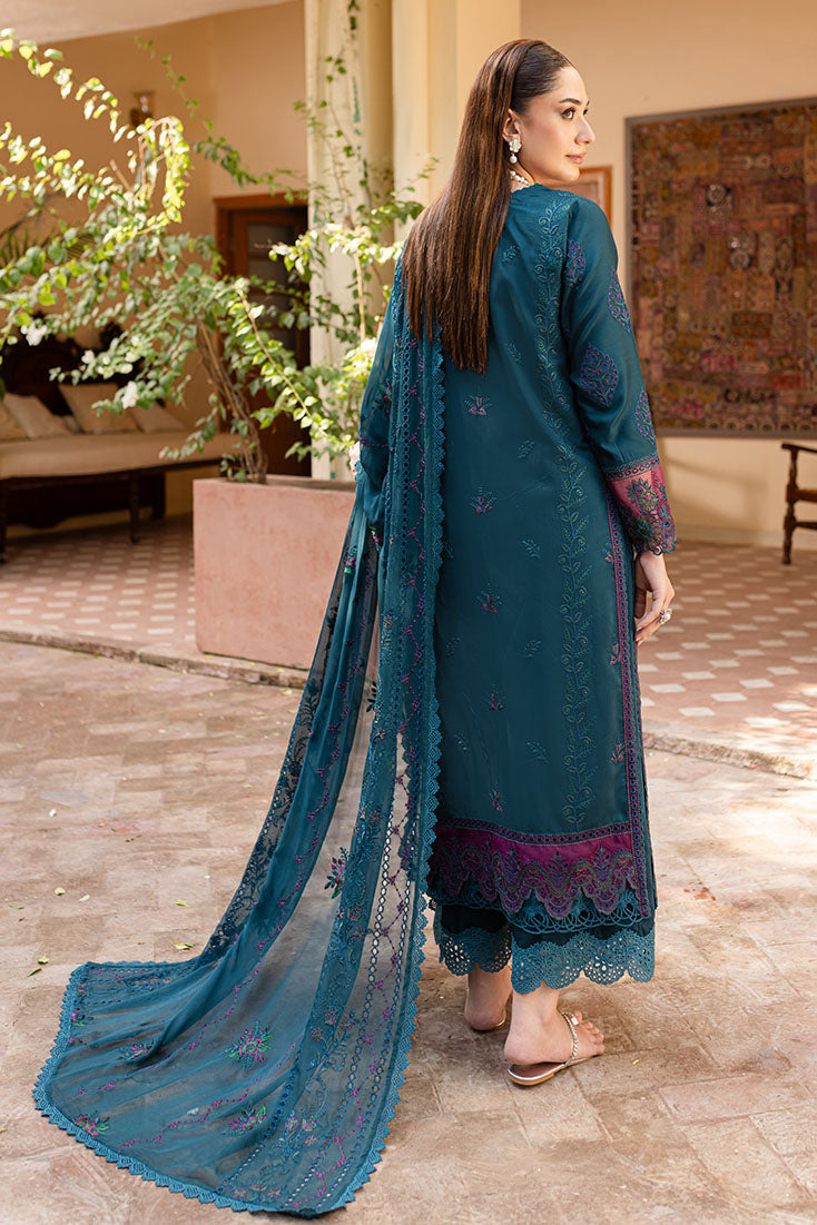 Marjjan | Aangan Embroidered Viscose |  PEV-20 B (ZINC)