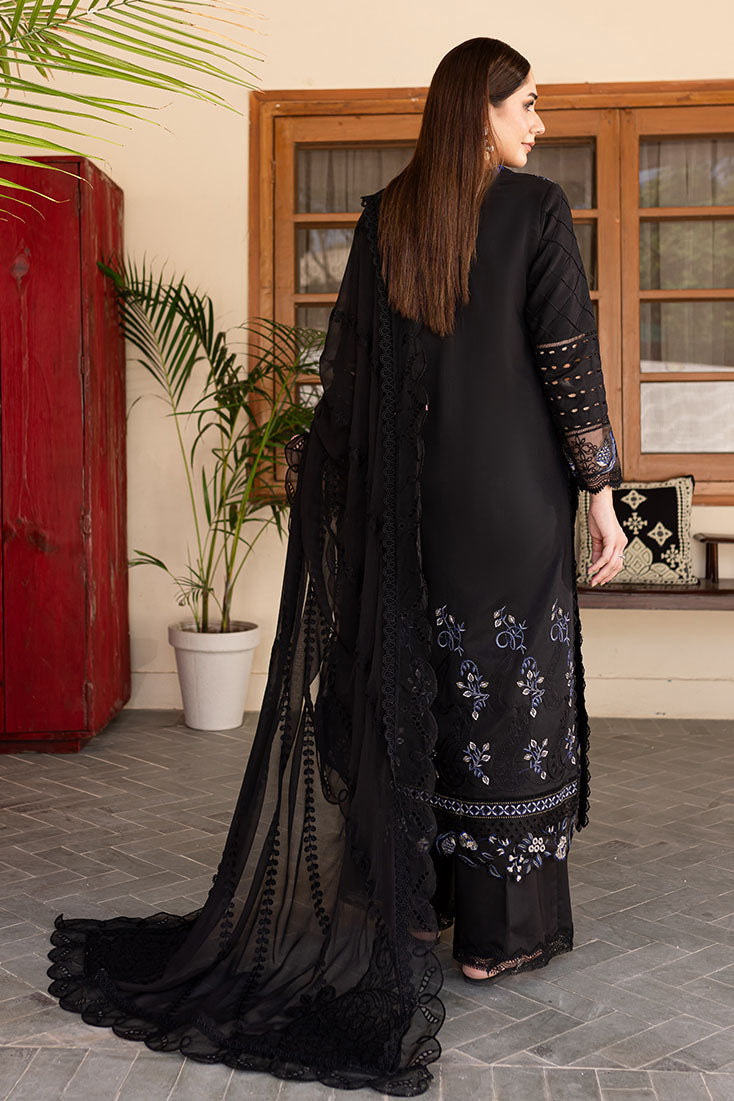 Marjjan | Aangan Embroidered Viscose |  PEV-21 B (BLACK)