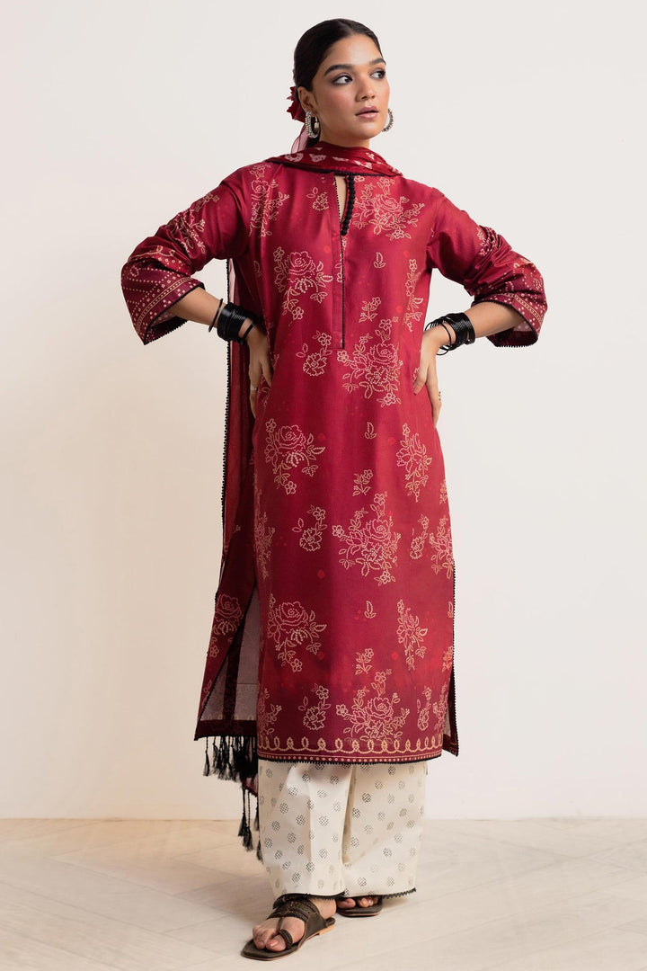 Zara Shahjahan | Coco Prints 24 | GULAB-D5 - Hoorain Designer Wear - Pakistani Ladies Branded Stitched Clothes in United Kingdom, United states, CA and Australia