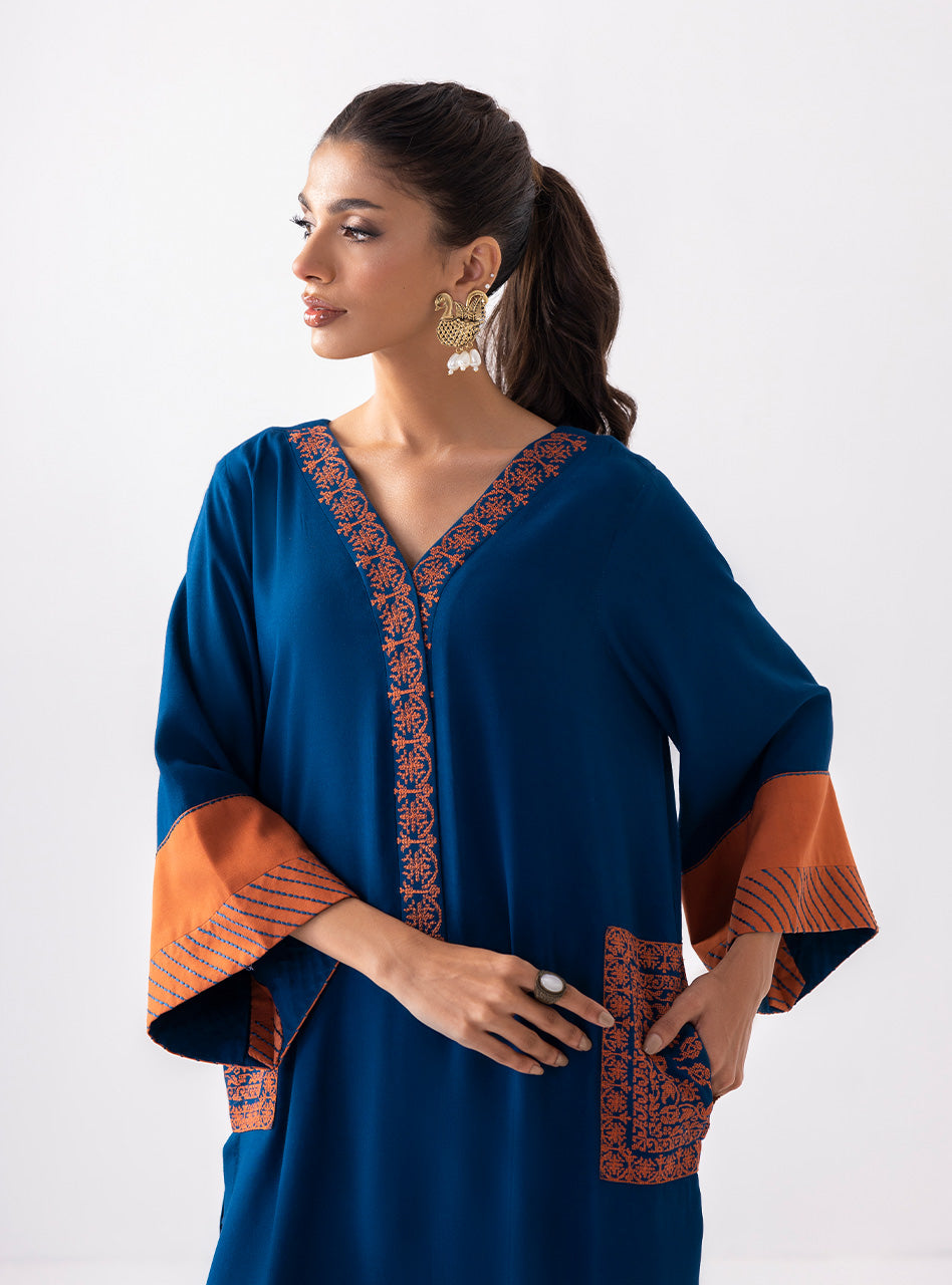 Zainab Chottani | Aara Casual Pret |  Electric Sapphire