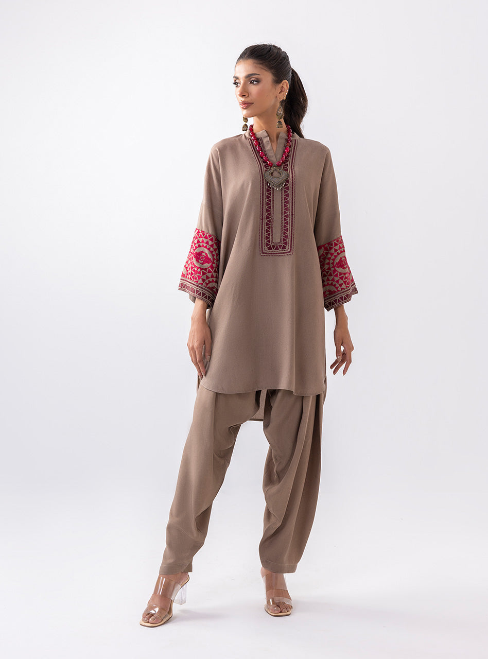 Zainab Chottani | Aara Casual Pret |  Sandy Beige