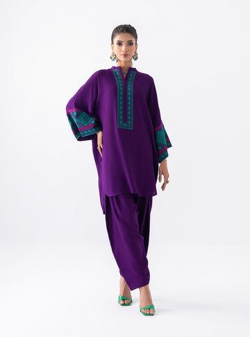 Zainab Chottani | Aara Casual Pret |  Blushing Plum