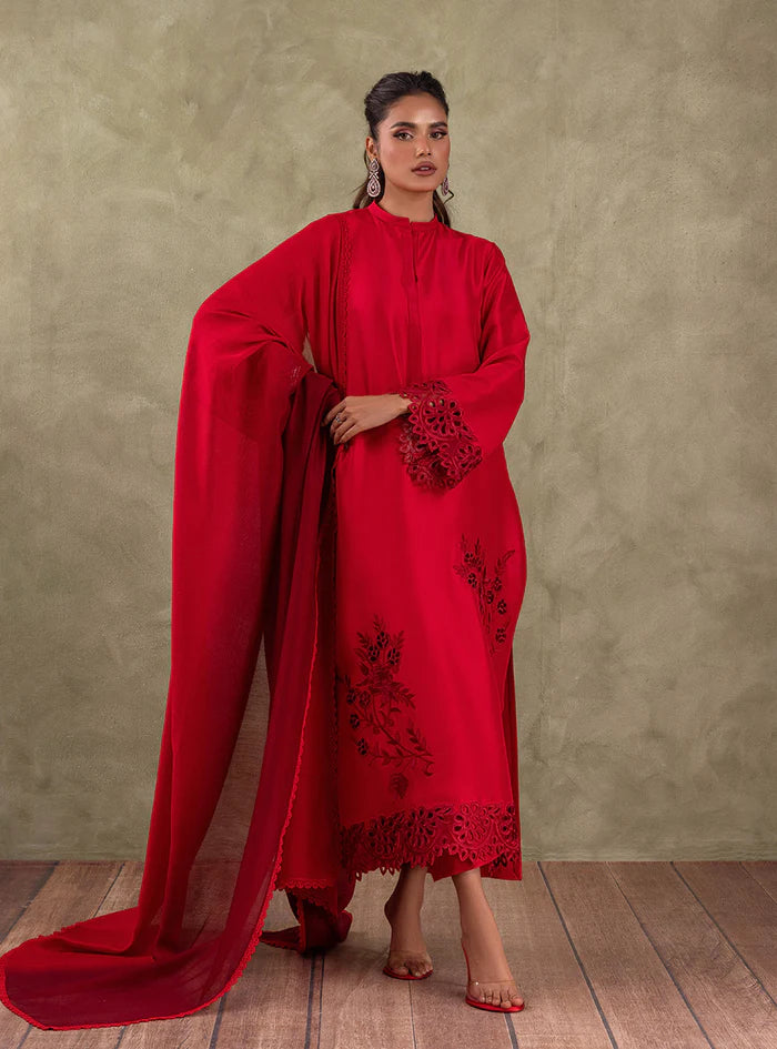 Zainab Chottani | Eid Edit 24 | Scarlet Rose - Hoorain Designer Wear - Pakistani Ladies Branded Stitched Clothes in United Kingdom, United states, CA and Australia