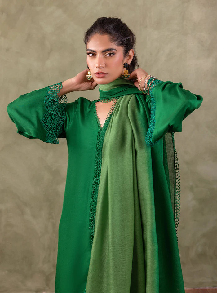 Zainab Chottani | Eid Edit 24 | Royal Jade - Hoorain Designer Wear - Pakistani Ladies Branded Stitched Clothes in United Kingdom, United states, CA and Australia