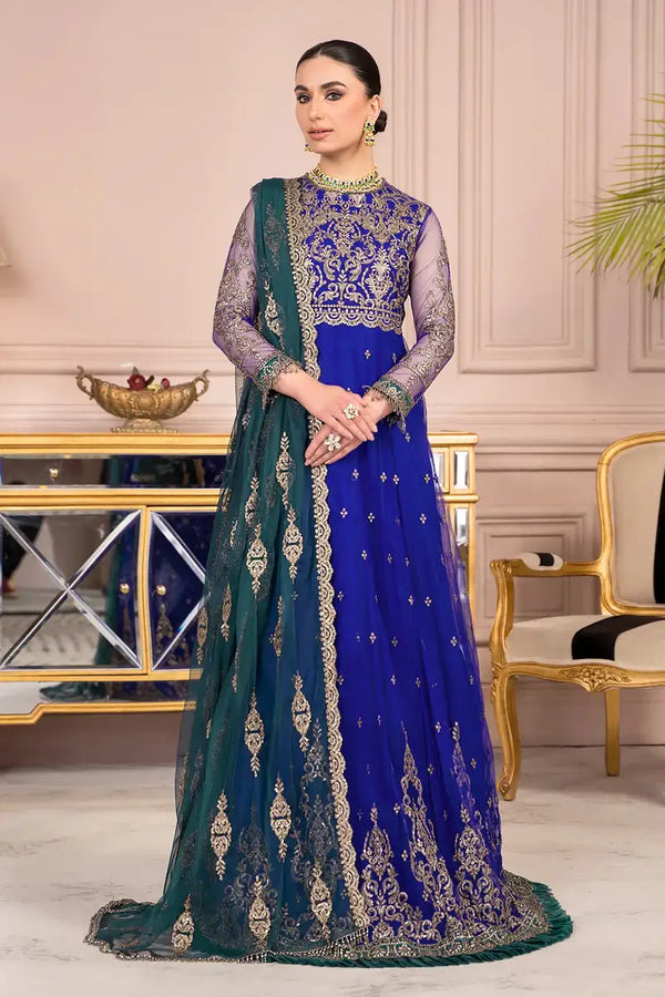 Zarif | Afreen Formals | ZA 09 ROYAL - Hoorain Designer Wear - Pakistani Ladies Branded Stitched Clothes in United Kingdom, United states, CA and Australia