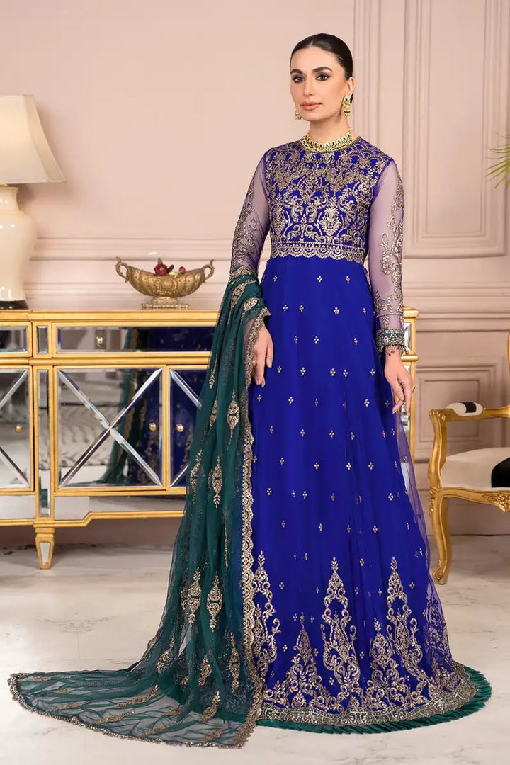 Zarif | Afreen Formals | ZA 09 ROYAL - Hoorain Designer Wear - Pakistani Ladies Branded Stitched Clothes in United Kingdom, United states, CA and Australia