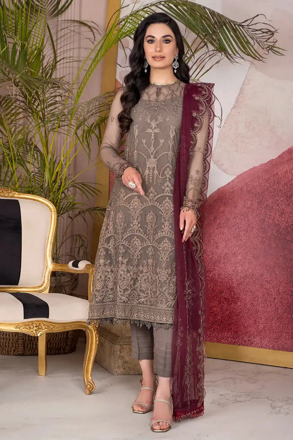 Zarif | Afreen Formals | ZA 10 DOVE - Hoorain Designer Wear - Pakistani Ladies Branded Stitched Clothes in United Kingdom, United states, CA and Australia