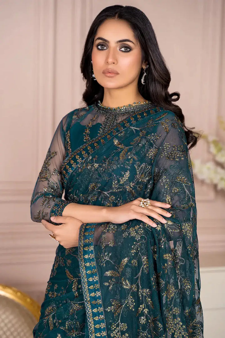 Zarif | Afreen Formals | ZA 01 EVERGREEN - Hoorain Designer Wear - Pakistani Ladies Branded Stitched Clothes in United Kingdom, United states, CA and Australia