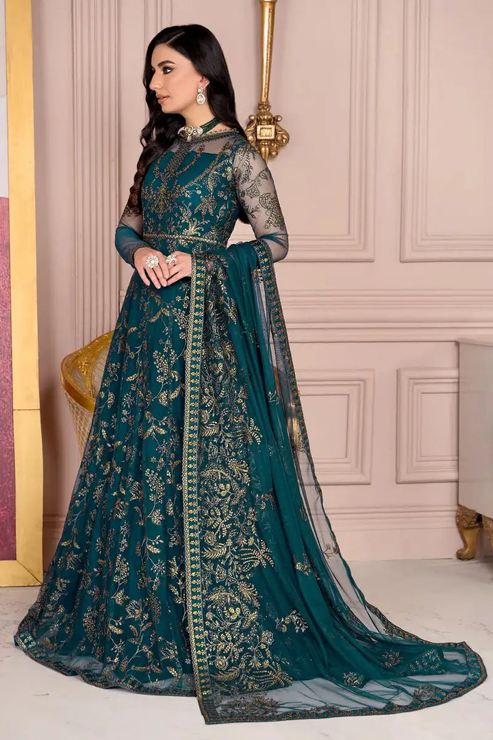 Zarif | Afreen Formals | ZA 01 EVERGREEN - Hoorain Designer Wear - Pakistani Ladies Branded Stitched Clothes in United Kingdom, United states, CA and Australia