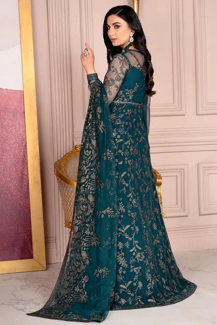 Zarif | Afreen Formals | ZA 01 EVERGREEN - Hoorain Designer Wear - Pakistani Ladies Branded Stitched Clothes in United Kingdom, United states, CA and Australia