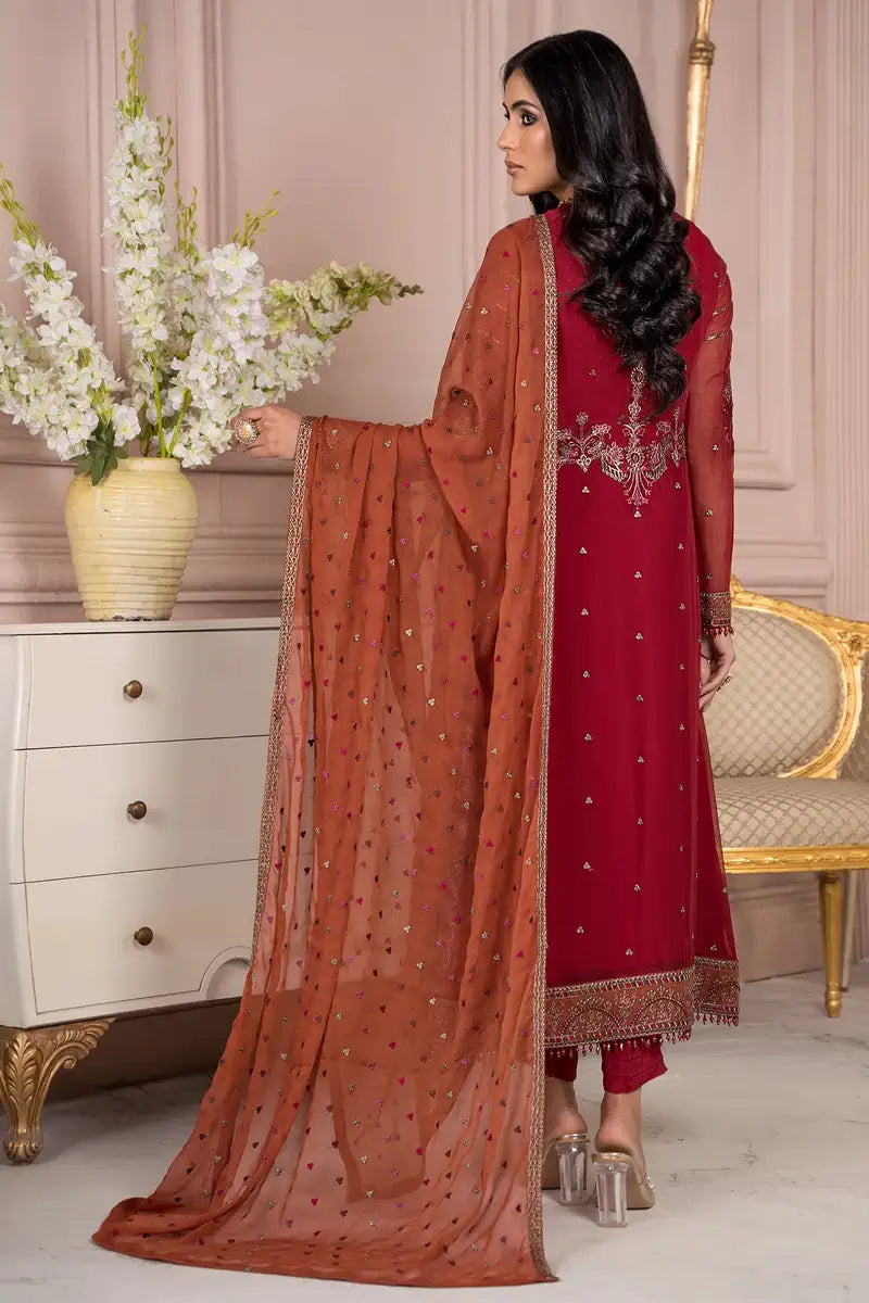 Zarif | Afreen Formals | ZA 08 GARNET - Pakistani Clothes for women, in United Kingdom and United States