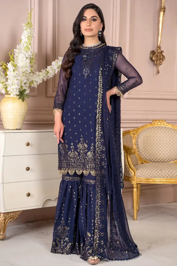 Zarif | Afreen Formals | ZA 05 ADMIRAL - Hoorain Designer Wear - Pakistani Ladies Branded Stitched Clothes in United Kingdom, United states, CA and Australia