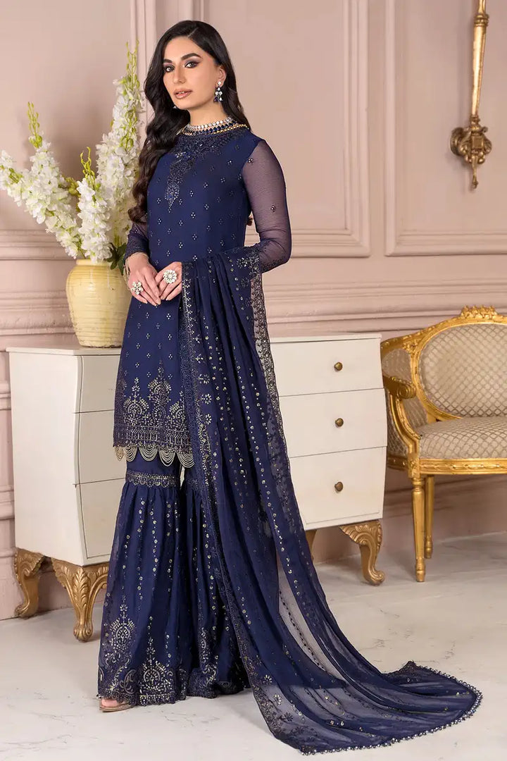 Zarif | Afreen Formals | ZA 05 ADMIRAL - Hoorain Designer Wear - Pakistani Ladies Branded Stitched Clothes in United Kingdom, United states, CA and Australia