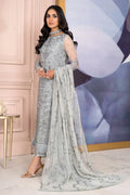 Zarif | Afreen Formals | ZA 02 STEEL GREY - Pakistani Clothes for women, in United Kingdom and United States