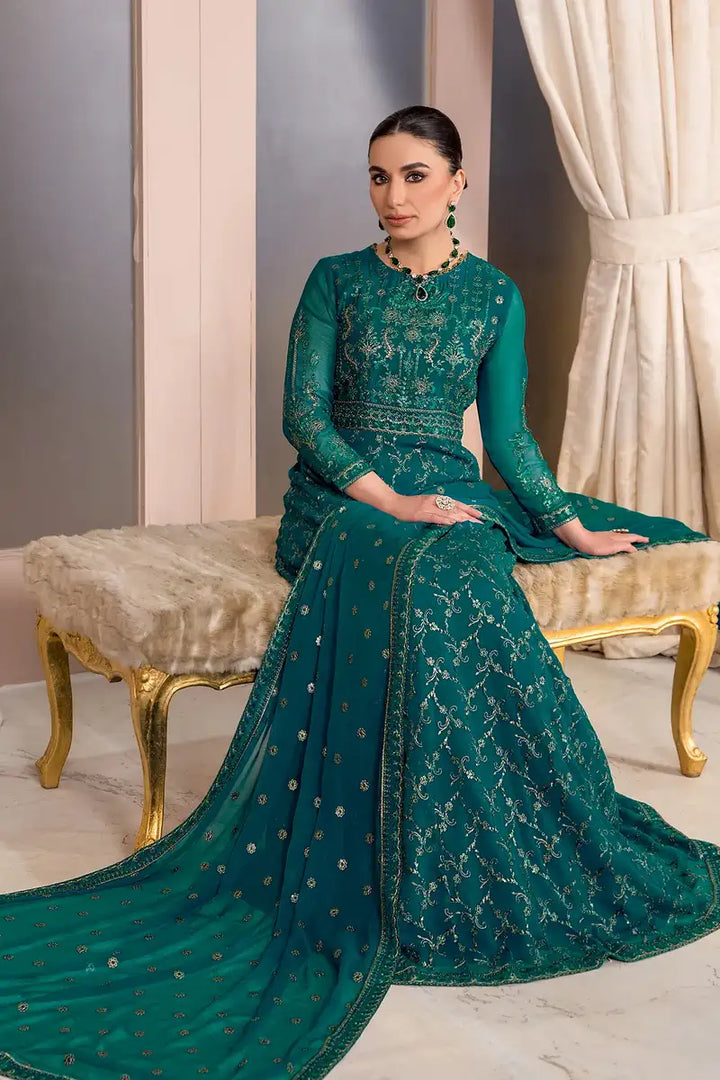 Zarif | Afreen Formals | ZA 07 TROPICAL - Hoorain Designer Wear - Pakistani Ladies Branded Stitched Clothes in United Kingdom, United states, CA and Australia