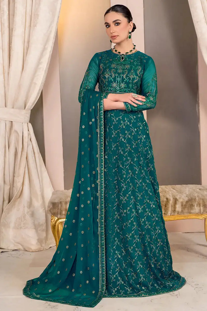 Zarif | Afreen Formals | ZA 07 TROPICAL - Hoorain Designer Wear - Pakistani Ladies Branded Stitched Clothes in United Kingdom, United states, CA and Australia