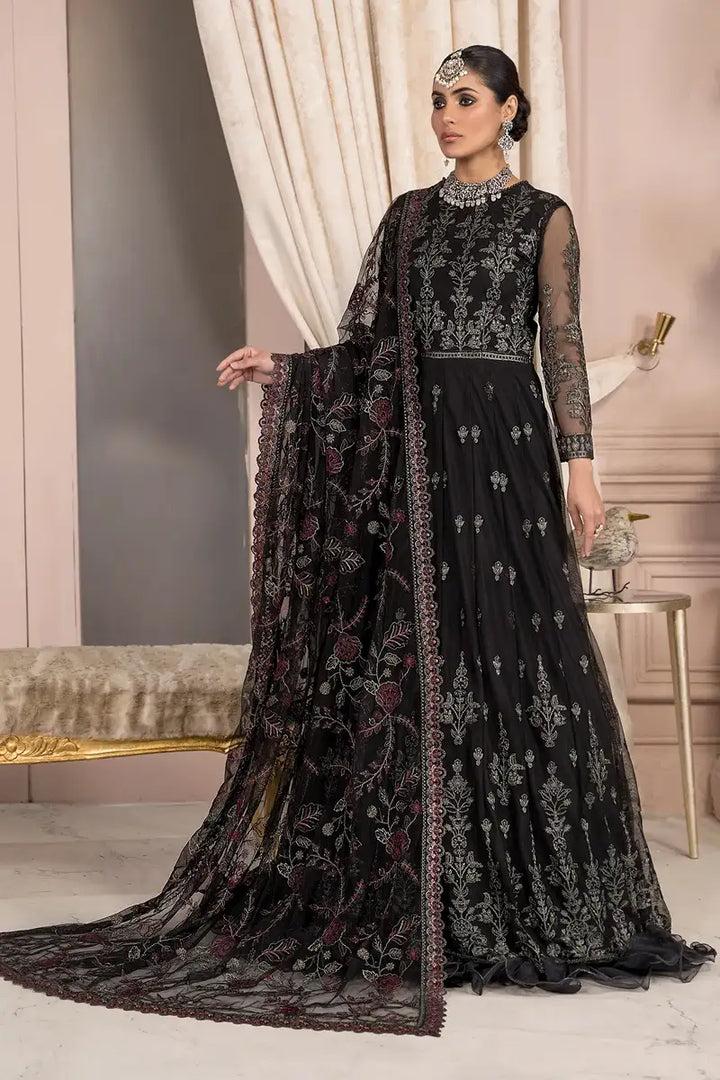 Zarif | Afreen Formals | ZA 03 BLACK AFFAIR - Hoorain Designer Wear - Pakistani Ladies Branded Stitched Clothes in United Kingdom, United states, CA and Australia