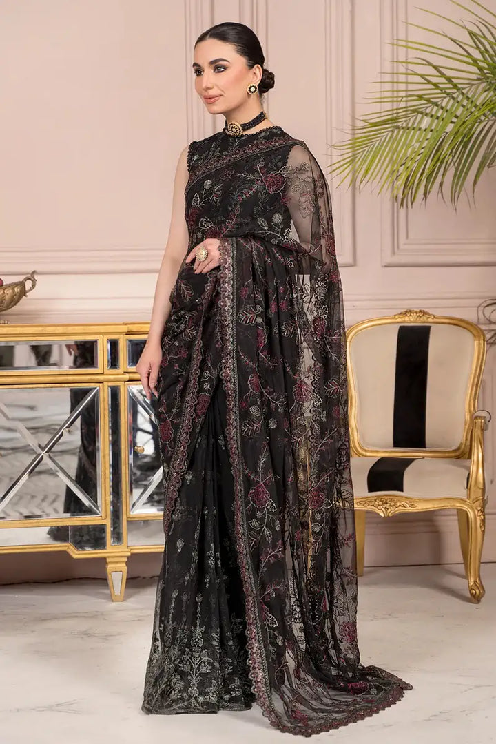 Zarif | Afreen Formals | ZA 03 BLACK AFFAIR - Hoorain Designer Wear - Pakistani Ladies Branded Stitched Clothes in United Kingdom, United states, CA and Australia