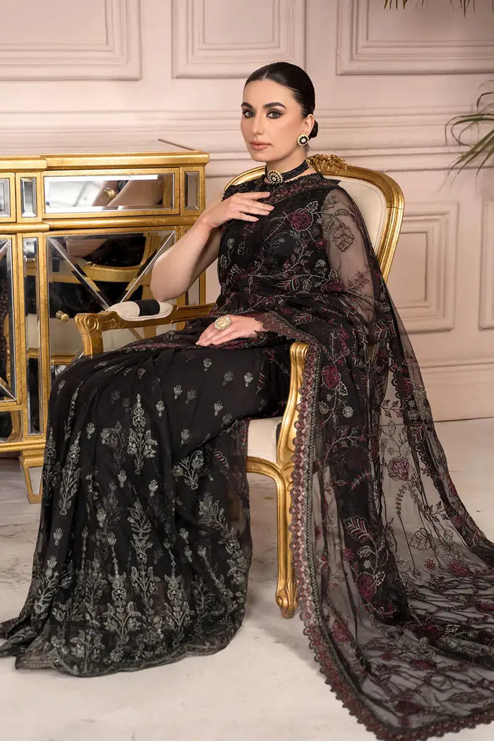 Zarif | Afreen Formals | ZA 03 BLACK AFFAIR - Hoorain Designer Wear - Pakistani Ladies Branded Stitched Clothes in United Kingdom, United states, CA and Australia