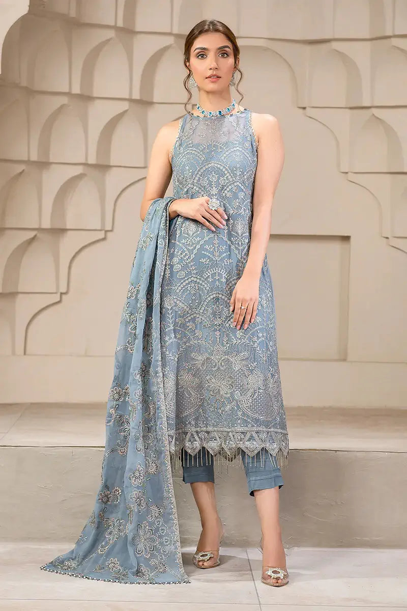 Zarif | Falak Formals | ZF 05 BLUE BELL - Pakistani Clothes for women, in United Kingdom and United States