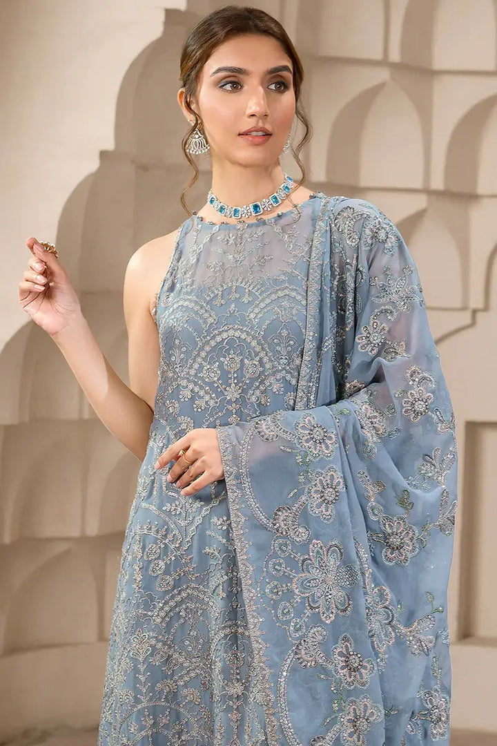 Zarif | Falak Formals | ZF 05 BLUE BELL - Pakistani Clothes for women, in United Kingdom and United States