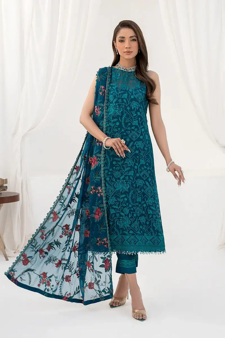 Zarif | LA CELESTE LUXURY Formals | ZLC 03 GARDENIA - Pakistani Clothes for women, in United Kingdom and United States