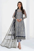 Zarif | LA CELESTE LUXURY Formals | ZLC 05 ASH GREY - Pakistani Clothes for women, in United Kingdom and United States