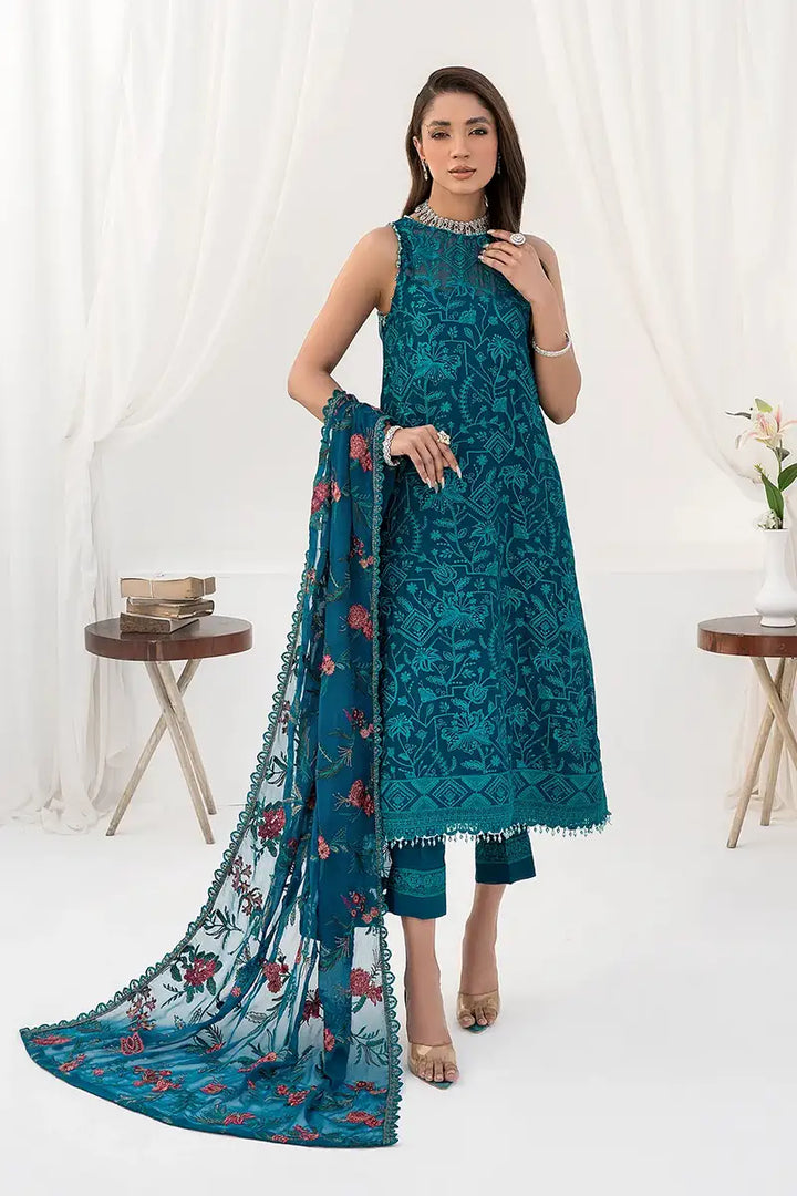 Zarif | LA CELESTE LUXURY Formals | ZLC 03 GARDENIA - Pakistani Clothes for women, in United Kingdom and United States