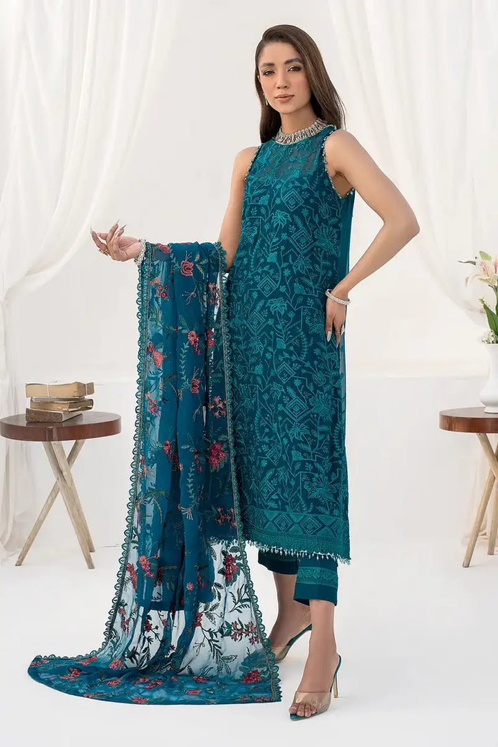 Zarif | LA CELESTE LUXURY Formals | ZLC 03 GARDENIA - Pakistani Clothes for women, in United Kingdom and United States