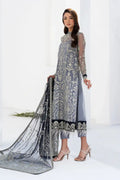 Zarif | LA CELESTE LUXURY Formals | ZLC 05 ASH GREY - Pakistani Clothes for women, in United Kingdom and United States