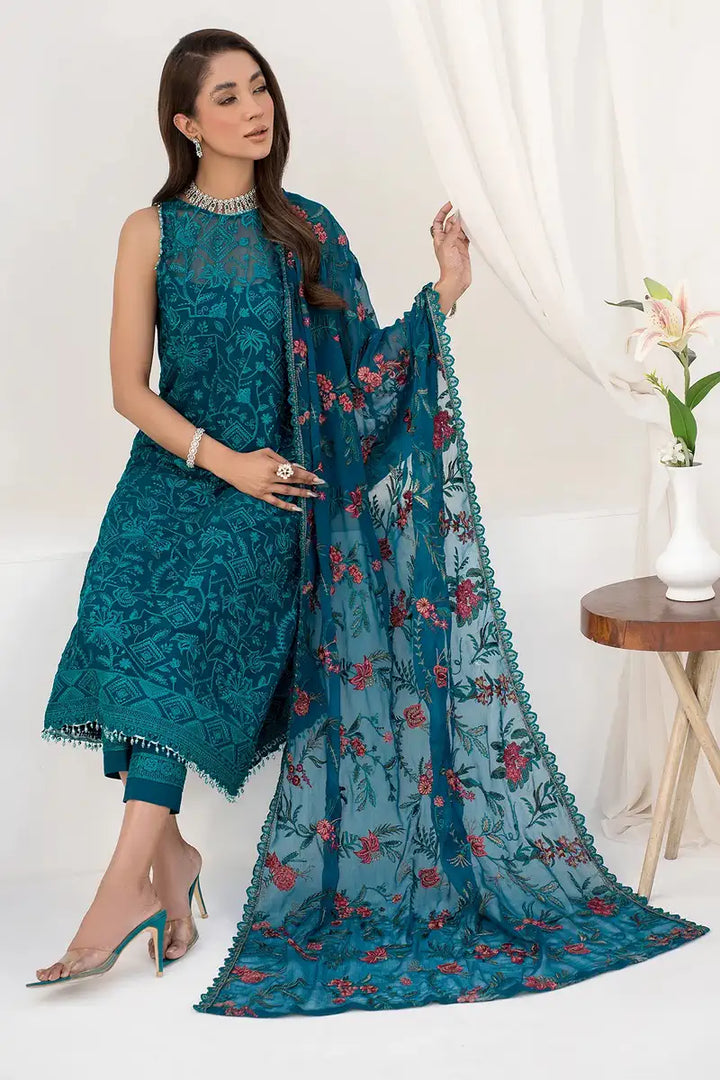 Zarif | LA CELESTE LUXURY Formals | ZLC 03 GARDENIA - Pakistani Clothes for women, in United Kingdom and United States