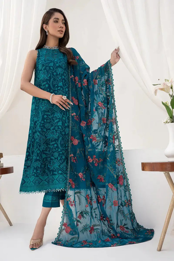 Zarif | LA CELESTE LUXURY Formals | ZLC 03 GARDENIA - Pakistani Clothes for women, in United Kingdom and United States