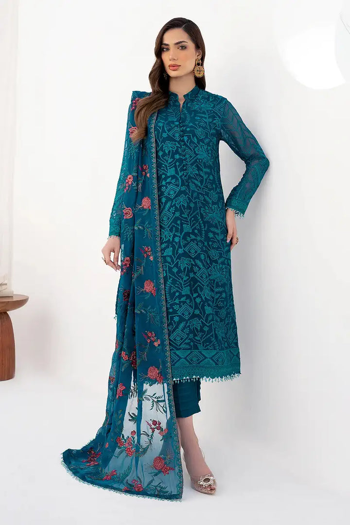 Zarif | LA CELESTE LUXURY Formals | ZLC 03 GARDENIA - Pakistani Clothes for women, in United Kingdom and United States