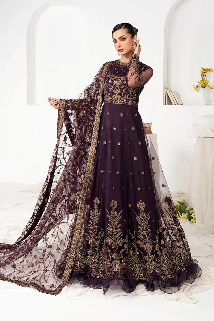 Zarif | LA CELESTE LUXURY Formals | ZLC 06 LAVENDER - Pakistani Clothes for women, in United Kingdom and United States