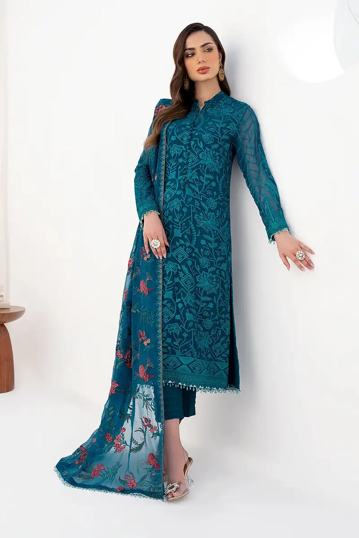 Zarif | LA CELESTE LUXURY Formals | ZLC 03 GARDENIA - Pakistani Clothes for women, in United Kingdom and United States