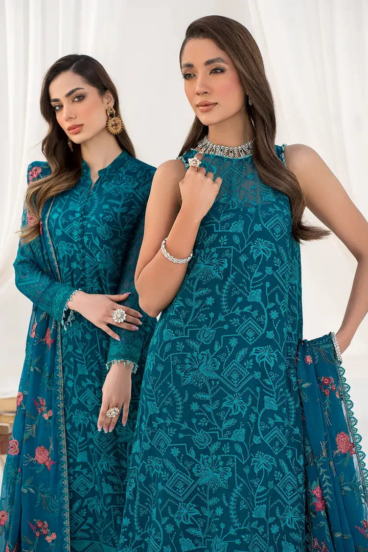 Zarif | LA CELESTE LUXURY Formals | ZLC 03 GARDENIA - Pakistani Clothes for women, in United Kingdom and United States