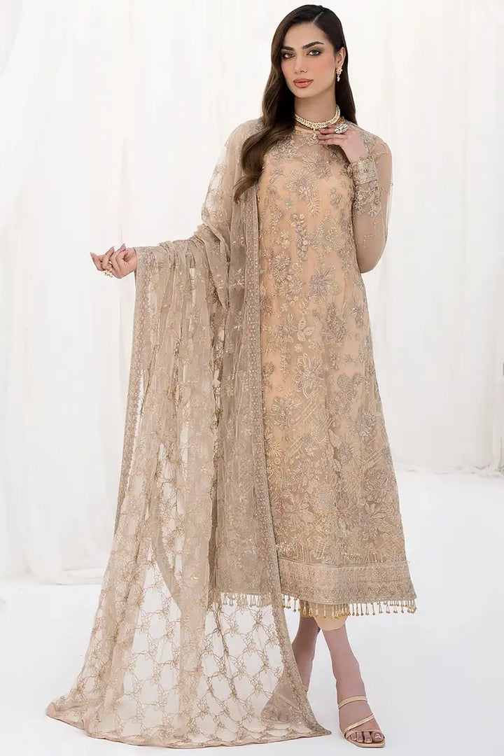 Zarif | LA CELESTE LUXURY Formals | ZLC 07 SAND GLOW - Pakistani Clothes for women, in United Kingdom and United States